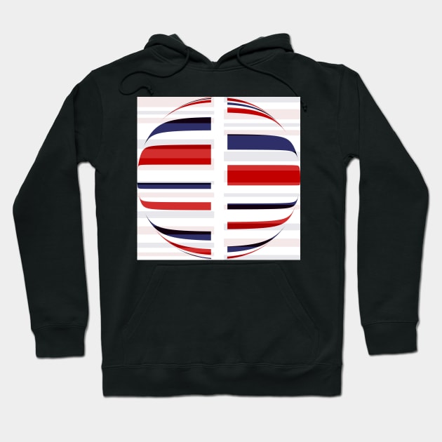 A striped globe Hoodie by TiiaVissak